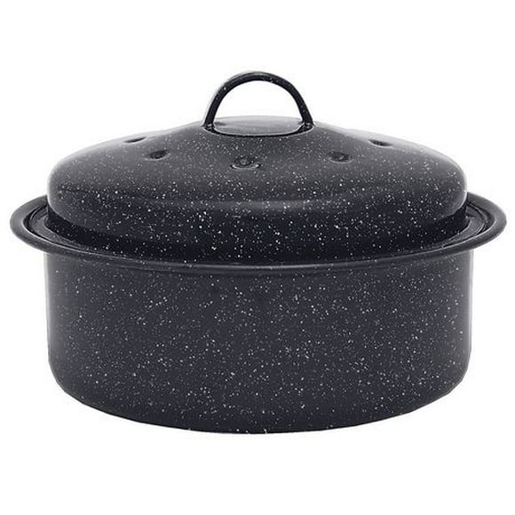 Granite Ware Round Roaster with Lid, 10 inch