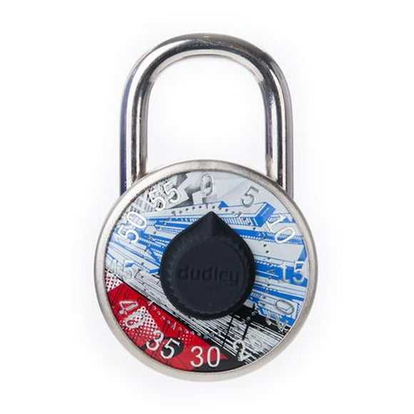 Dudley Combination Lock #DYLG7AST, 50mm, Assorted Designs
