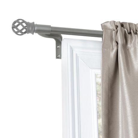 Easy Install Adjustable Cafe Window Rod, What Size Curtain For 48 Inch Window