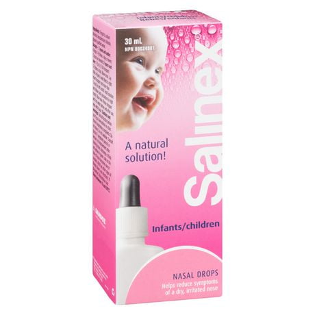 Gouttes nasales Salinex pour bébés ou enfants 30 ml