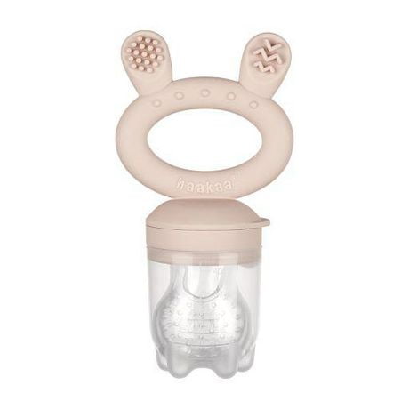 Haakaa Fresh Food Feeder & Cover Set - Blush