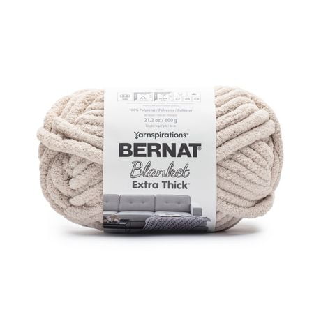 Bernat® Blanket Extra Thick™ Yarn, Polyester #7 Jumbo, 21.2oz/600g, 72 Yards