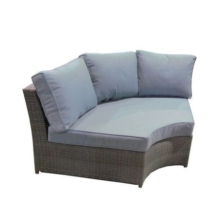 Henryka 6-Piece L Shaped Wicker Sectional Sofa Set - Grey | Walmart Canada