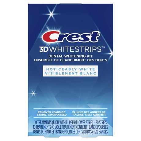 crest noticeably white