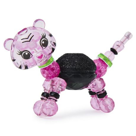 Twisty Petz Beauty, Series 5, Lashes Tiger Collectible Bracelet with Lip Gloss, for Kids Aged 4 and up