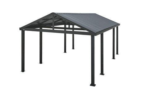 sojag samara 12 ft x 20 ft dark grey carport walmart canada