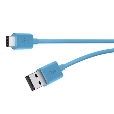 2.0 Câble de charge USB-A vers USB-C 6 '- Bleu