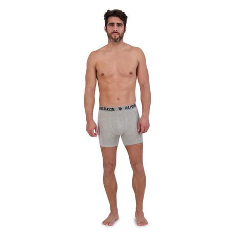 U.S. POLO ASSN. Men's Underwear 4 Pack Stretch Boxer Briefs