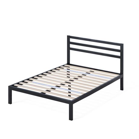 Zinus Mia Metal Platform Bed Frame With, Zinus Mia Metal Platform Bed Frame With Headboard Wood Slat Support