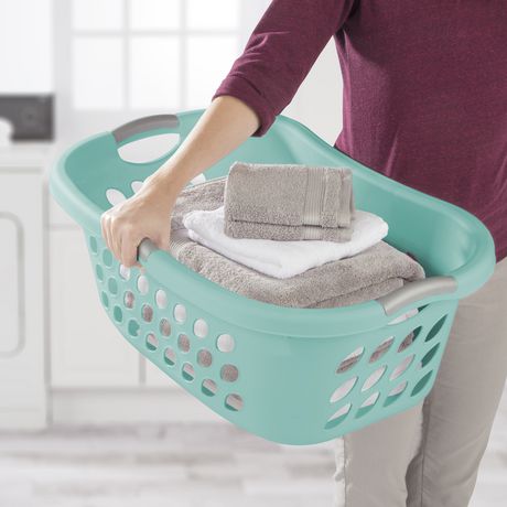 laundry basket as bassinet