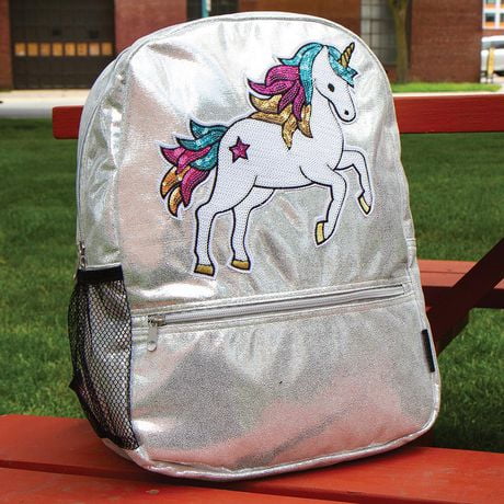 silver unicorn backpack