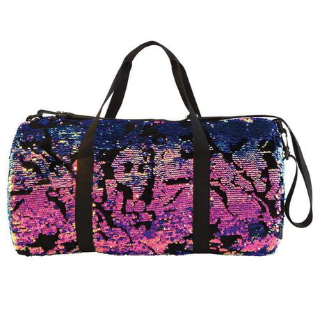 Anges Fashion Style Lab Scattered Sequin & Velvet Duffle Bag
