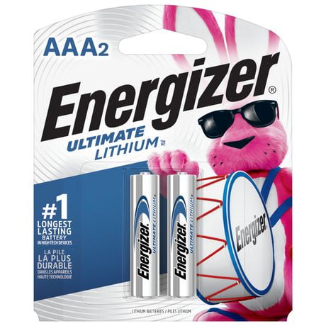 Piles AAA Energizer Ultimate Lithium (emballage de 2), emballage de 2