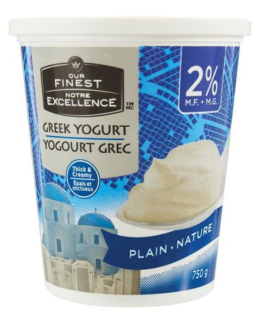 Our Finest Plain 2% M.F. Greek Yogurt | Walmart Canada