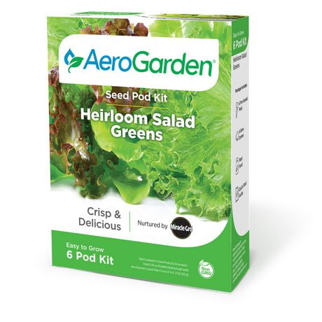Kit de capsules de semences Salades vertes de variété ancienne AeroGarden (6 capsules)