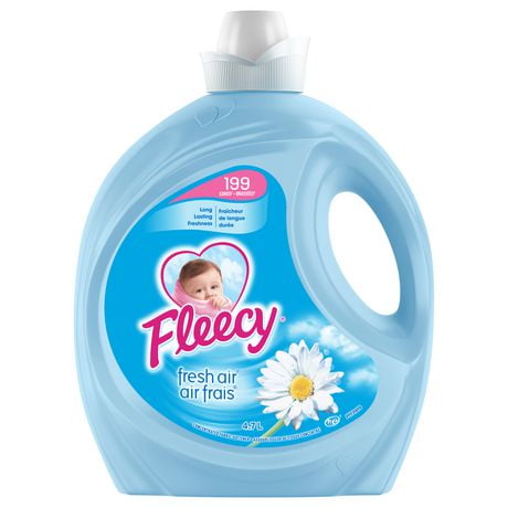 Fleecy Liquid Fabric Softener, Fresh Air., 4.7L - 199 Loads