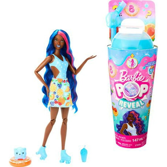 Barbie Pop Reveal Série Fruit-Poupée parfum punch avec 8 surprises