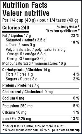 cashew flour nutritional information