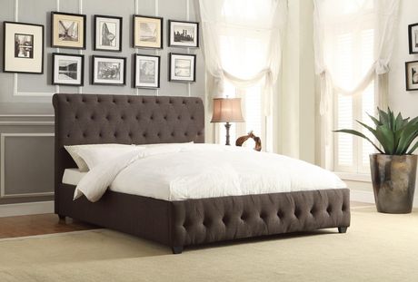 Topline Home Furnishings Upholstered, Fabric King Bed Frame Canada