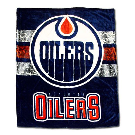 NHL Ultimate Fan Luxury Throw- Edmonton Oilers | Walmart Canada