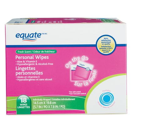 Equate Personal Wipes Fresh Scent Walmart Canada