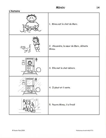 Poster Pals French (Fsl) Stories & Activities No. 6 Classroom ...