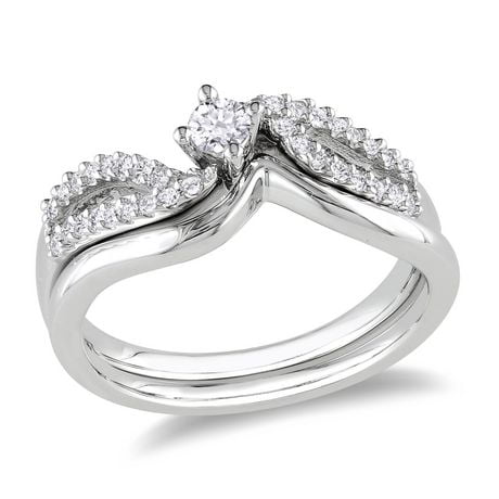 IGI Certified 110ct Diamond Heart Ring For Women - Sterling Silver Stackable Band 1 thumbnail image