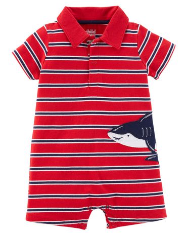 Child Of Mine Made By Carter S Newborn Boys 1 Piece Outfit Shark Walmart Canada