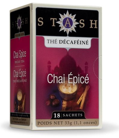 chai stash sachets decaffeinated spice tea premium walmart