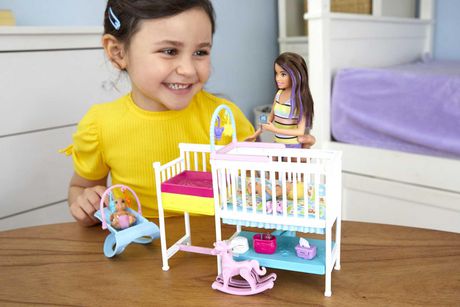 barbie crib playset