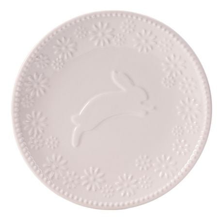 Way to Celebrate Embossed Ceramic Plate, 9 inch, 1 piece, Colors may vary