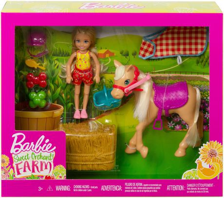 barbie chelsea doll and horse