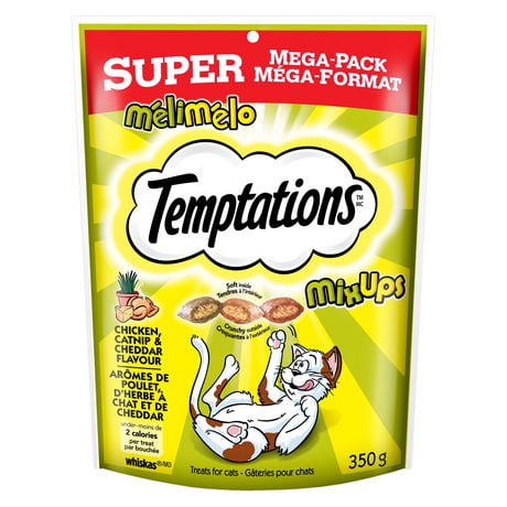 Temptations Chicken, Catnip, & Cheddar Mix-Ups Adult Cat Treats, 350g