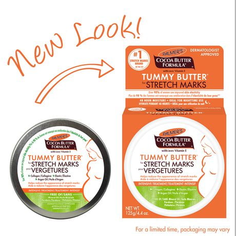 Palmer's® Cocoa Butter Formula® Tummy Butter Balm for Stretch Marks and Pregnancy Skin Care. Dermatologist Approved and Suitable for Sensitive Skin. Intensive Treatment, 125g, 125 g,