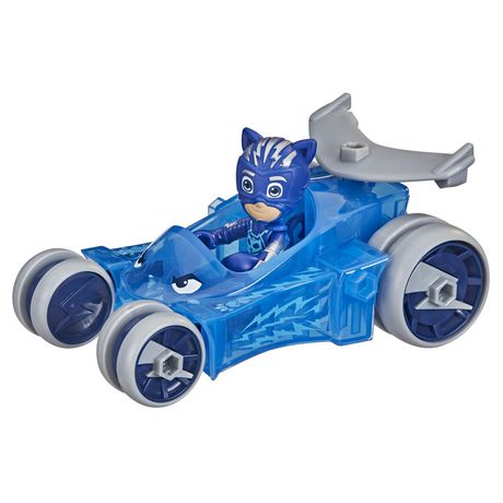 Macchinina Deluxe PJ Masks Catboy - Gatto-mobile Con Rotaie Rotanti E Figura Gattoboy 7,5 Cm - Giocattolo Prescolare 3+ Anni