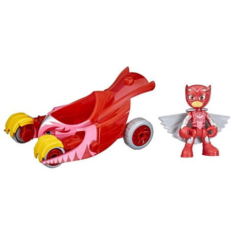 PJ Masks Animal Power Owl Glider Preschool Toy, Owlette Car with Owlette Action Figure