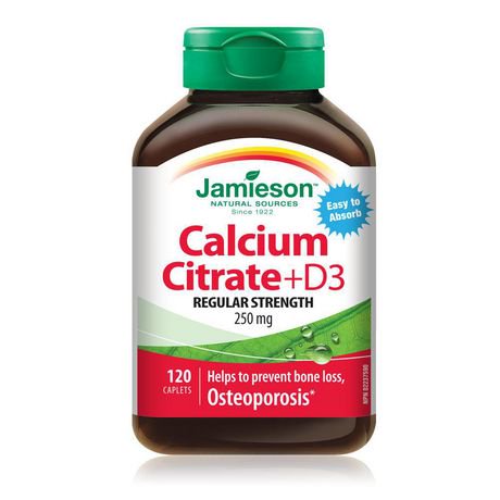 Jamieson Calcium Citrate + Vitamin D3 Caplets | Walmart Canada