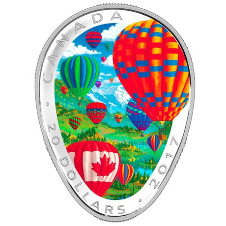 Pièce en argent - Montgolfières : 20 dollars de La Monnaie royale canadienne