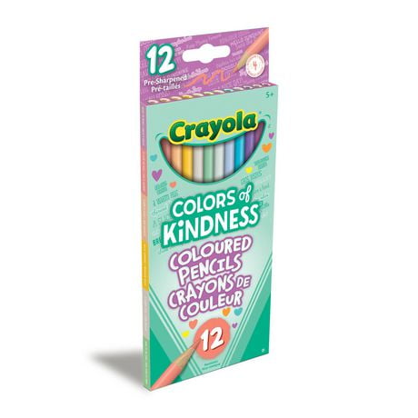Colors of Kindness Coloured Pencils, 12 Count, Bright coloured pencils