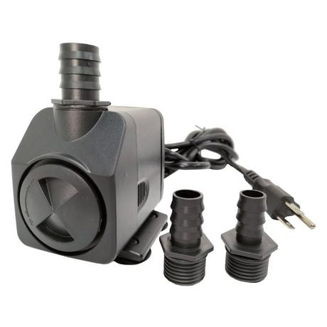 Angelo Décor 250 GPH Fountain Pump, Variable Flow, 1/2, 5/8, and 3/4 in. Tubing Compatible
