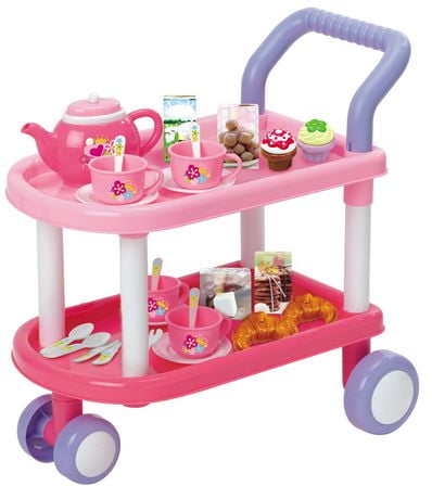 kid connection tea set trolley playset