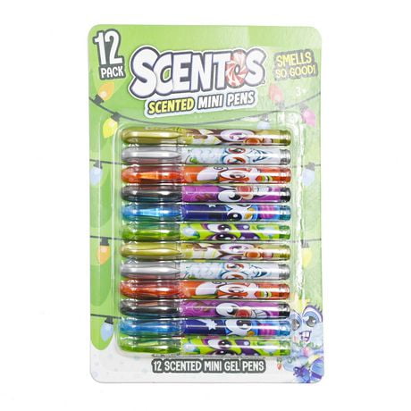 Scentos - Christmas Scented Stationary Set - 12CT Gel Pen, 12CT Gel Pen