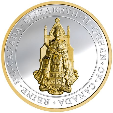 Pièce en argent - Le grand sceau du Canada : La Reine Elizabeth II de La Monnaie royale canadienne