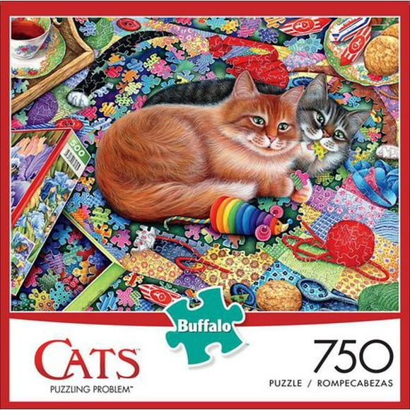 Buffalo Games - Le puzzle Cats - Puzzling Problem - en 750 pièces