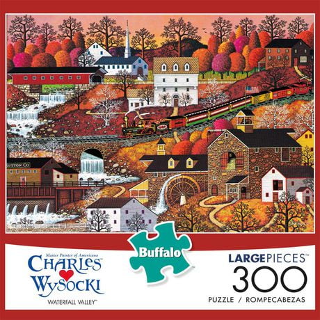 Buffalo Games - Charles Wysocki - Waterfall Valley - 300 Piece Jigsaw Puzzle