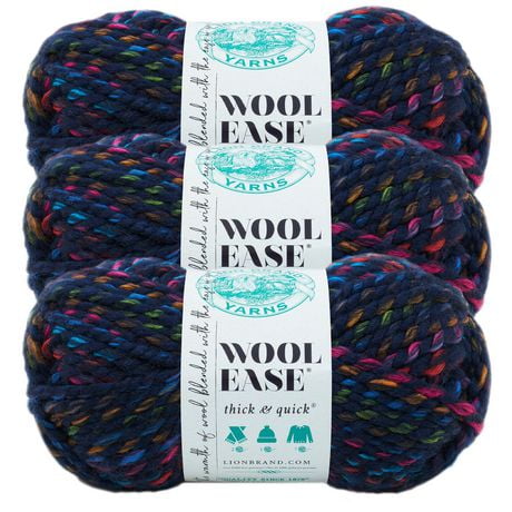 Fil Wool-Ease Thick & Quick Fil #6 Super Bulky/Chunky 170g / 97m 3-Paquet