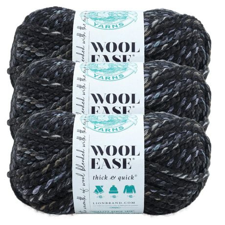 Fil Wool-Ease Thick & Quick Fil #6 Super Bulky/Chunky 170g / 97m 3-Paquet