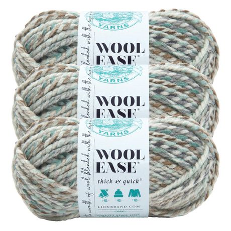 Lion Brand Wool Ease Thick & Quick Yarn - Seaglass | Walmart Canada