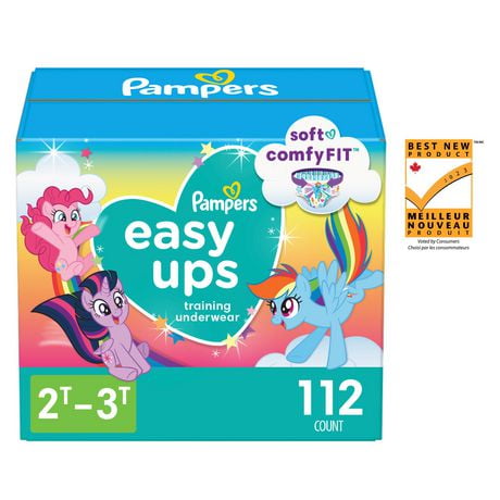 Pampers Easy Ups Training Underwear Girls, Giant Pack, Sizes 2-6,  112-68 Count
