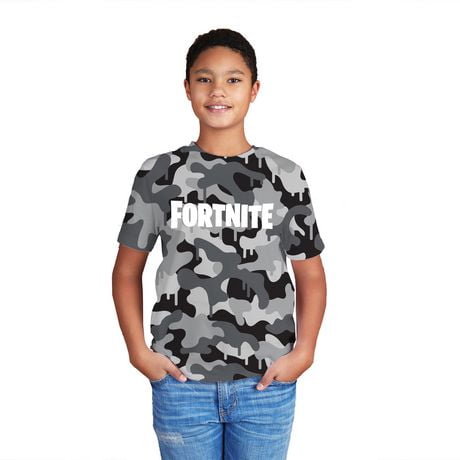 Boys Fortnite Drip Camo Short Sleeve T-Shirt | Walmart Canada